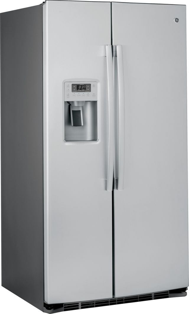 GE Profile™ Series 25.26 Cu. Ft. Stainless Steel Side-by-Side Refrigerator 1