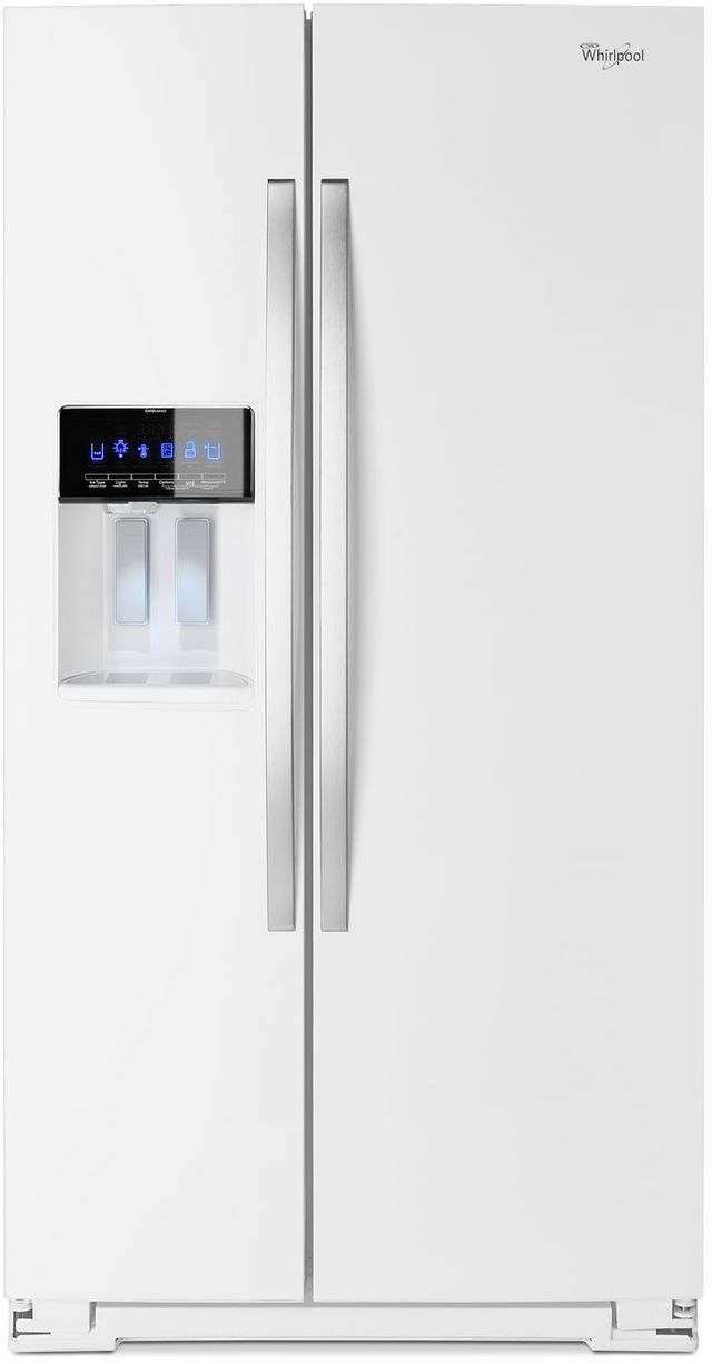 Whirlpool® 20.0 Cu. Ft. Side-By-Side Refrigerator-White Ice