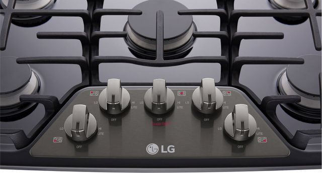 LG 30” Black Stainless Steel Gas Cooktop 5