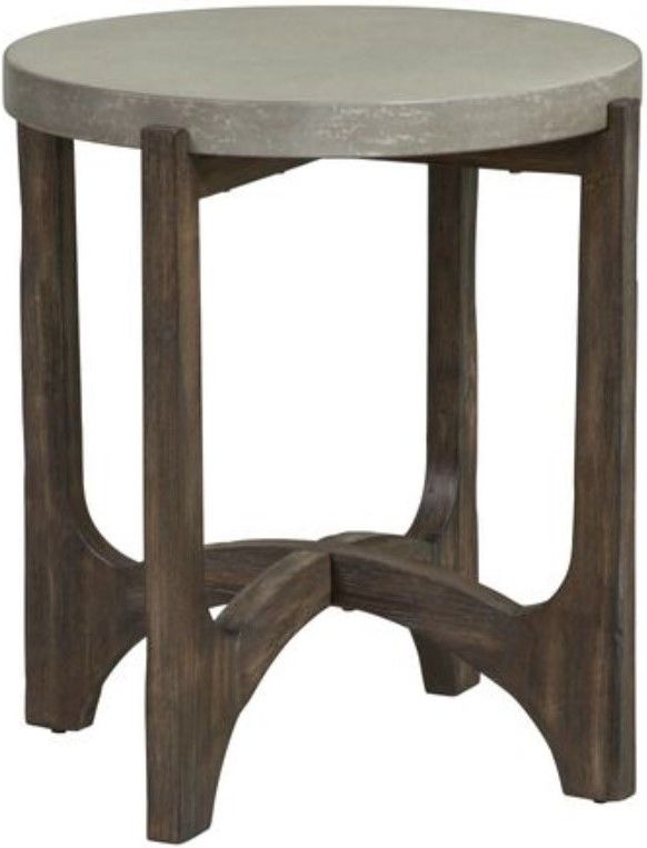 Liberty Cascade 3-Piece Wire Brush Rustic Brown Table Set 3