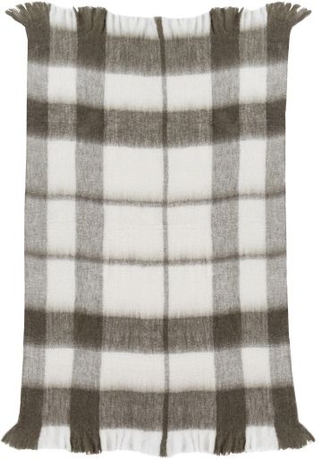 Surya Lanose Medium Gray And Cream 50" x 60" Throw Blanket-1