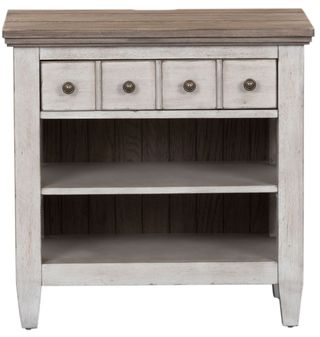 Liberty Furniture Heartland Antique White Nightstand With Charging Station