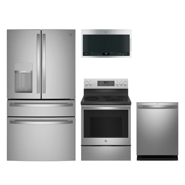 GE Profile 4 Piece Stainless Steel Kitchen Package