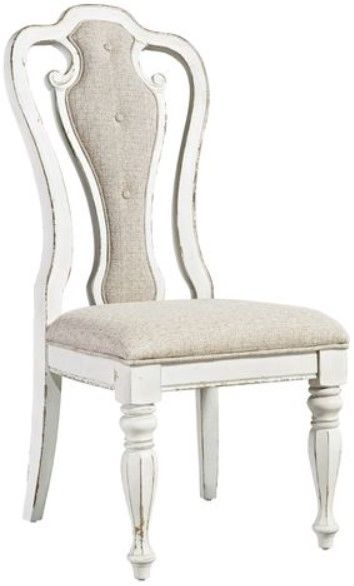 Liberty Magnolia Manor Antique White/Ivory Upholstered Dining Side Chair-0