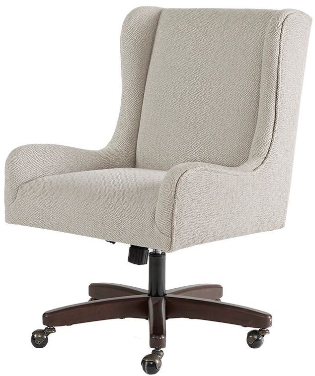 Olliix by Madison Park Cream Gable Office Chair-2