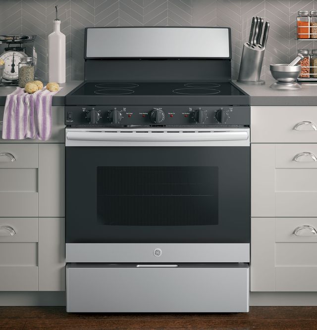 GE® 30" Free Standing Electric Range-Stainless Steel (S/D) 6