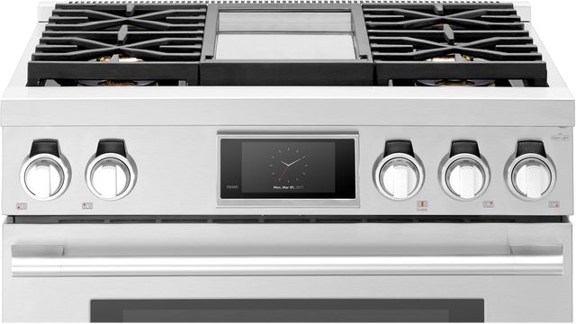 Signature Kitchen Suite 36" Stainless Steel Pro Style Dual Fuel Range 8