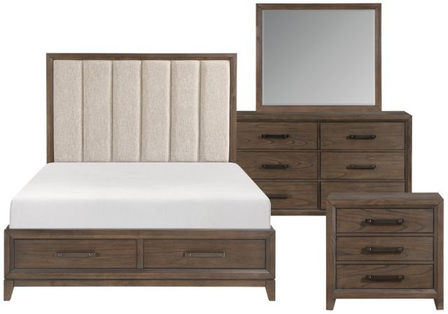 Homelegance® Cambridge 4-Piece Dark Walnut Queen Panel Bedroom Set ...