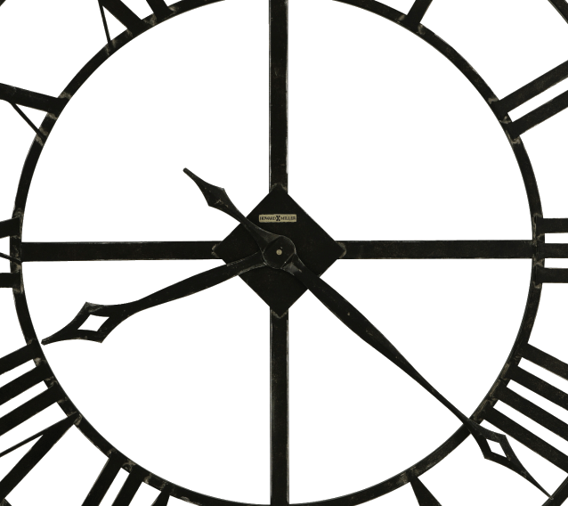 Howard Miller® Lacy Black Iron Wall Clock 1
