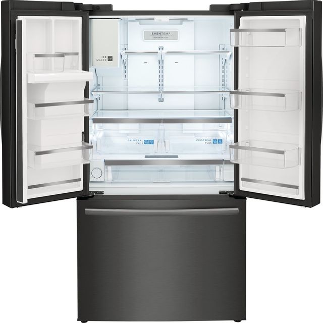 Frigidaire Gallery® 22.6 Cu. Ft. Smudge-Proof® Black Stainless Steel Counter Depth French Door Refrigerator 1