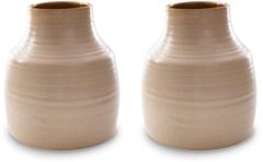 Signature Design by Ashley® Millcott 2-Piece Tan Vases