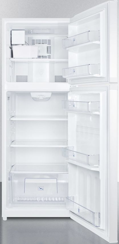 Summit® 12.9 Cu. Ft. White Counter Depth Top Freezer Refrigerator 2