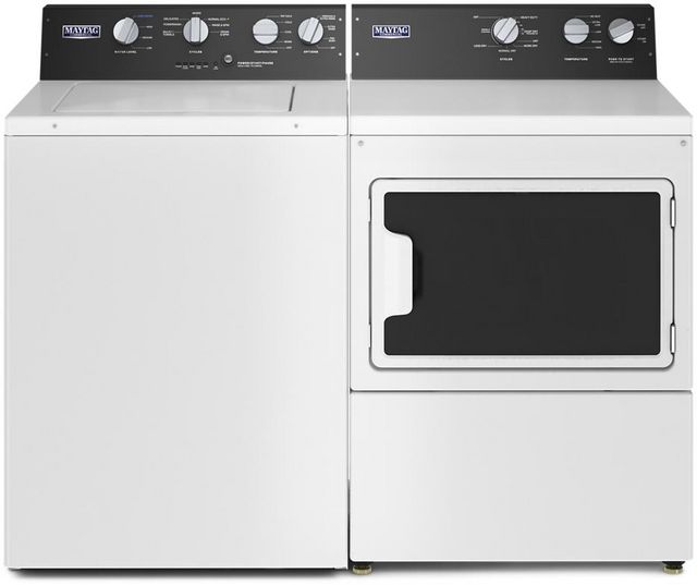 Maytag® Commercial 7.4 Cu. Ft. White Electric Commercial Dryer 8