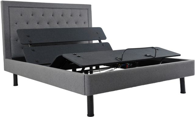 Coaster Negan Queen Adjustable Bed Base Grey and Black