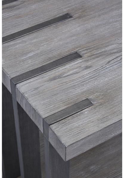 Magnussen Home® Eldridge Weathered Gravel End Table 3