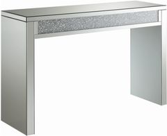 Coaster® Gillian Silver/Clear Mirror Rectangular Sofa Table