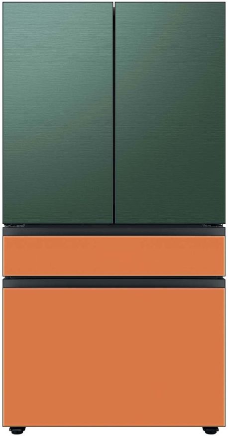 Samsung Bespoke 36" Clementine Glass French Door Refrigerator Middle Panel 4