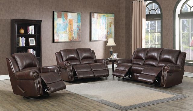 Coaster® Sir Rawlinson 3 Piece Dark Brown Reclining Living Room Set 1