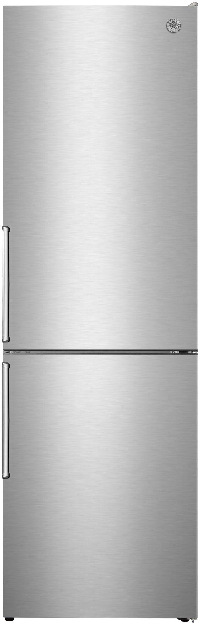 Bertazzoni Professional and Master Series 11.5 Cu. Ft. Stainless Steel Counter Depth Freestanding Bottom Mount Refrigerator-1