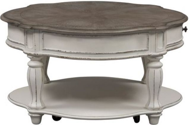 Liberty Magnolia Manor 3-Piece Antique White Table Sets-3
