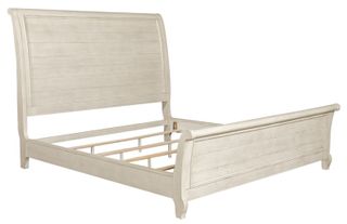 Liberty Furniture Farmhouse Reimagined Antique White King Sleigh Bed