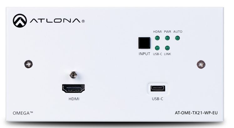 Atlona Wallplate Switcher For Hdmi And Usb C At Ome Tx21 Wp E Bjorn S