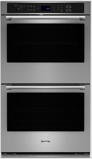 Maytag® 30" Fingerprint Resistant Stainless Steel Double Electric Wall Oven with Air Fryer