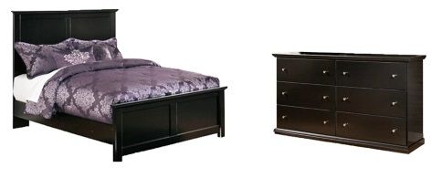 Signature Design by Ashley® Maribel 2-Piece Black Full Panel Bed Set-0