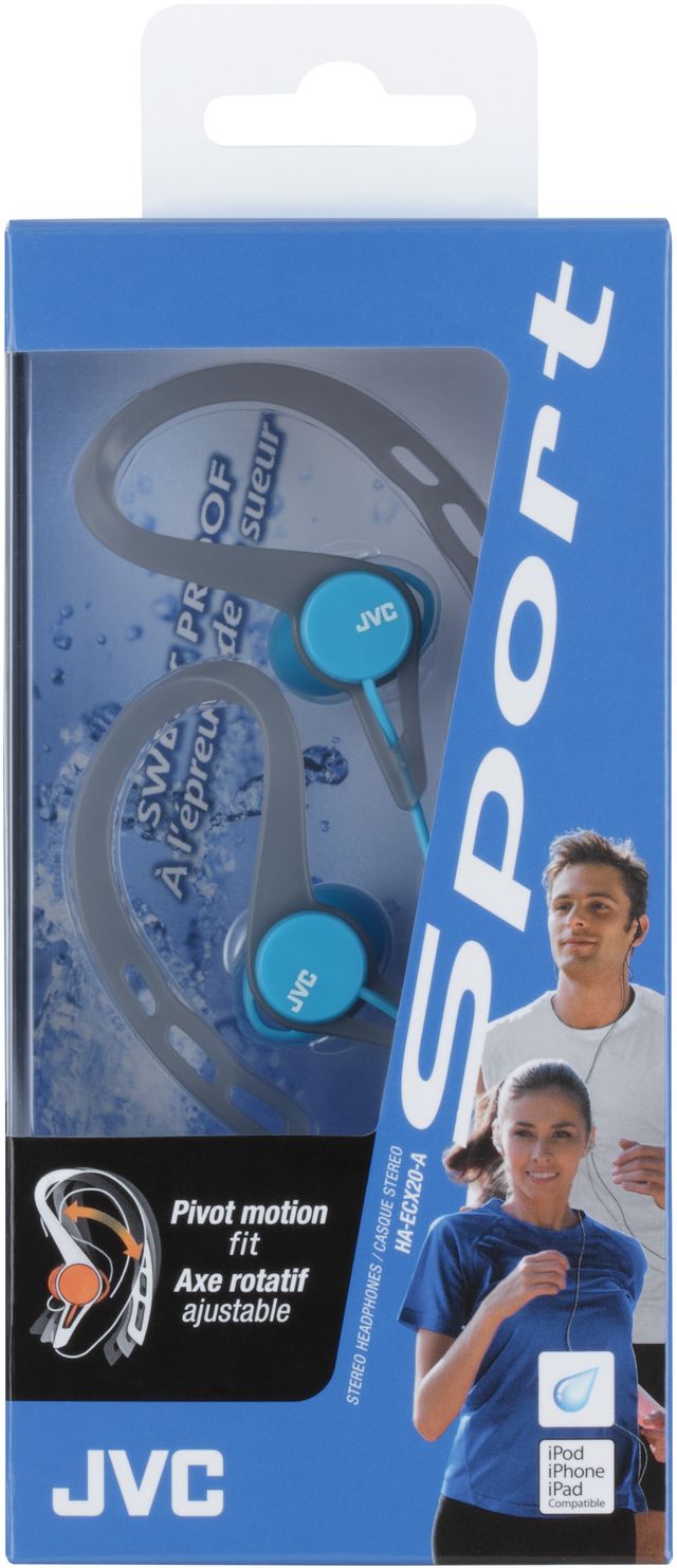 JVC HA-ECX20 Blue In-Ear Sport Headphones 1