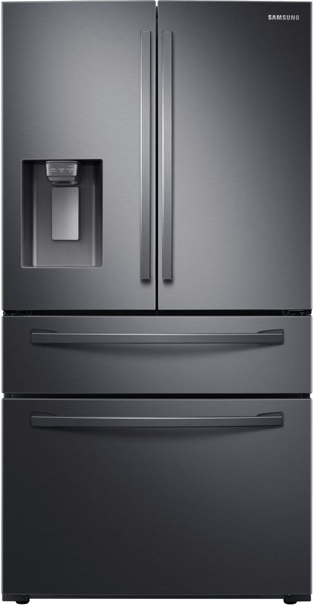 Samsung 22.6 Cu. Ft. Fingerprint Resistant Black Stainless Steel Counter Depth French Door Refrigerator-0