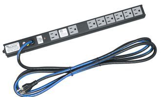 Middle Atlantic Products Inc.® 15A Basic Surge 8 Outlet Slim Power Strip 1
