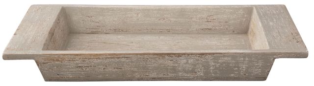 Signature Design by Ashley® Michaiah Antique White Wood Tray 1