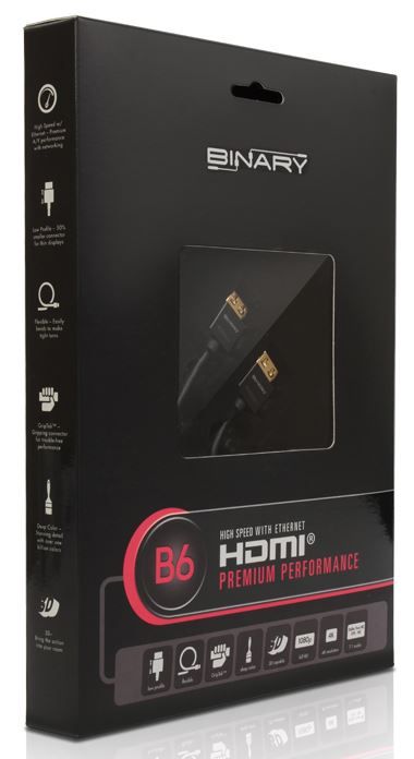 SnapAV Binary™ B6-Series GripTek™ High Speed HDMI® Cable 1