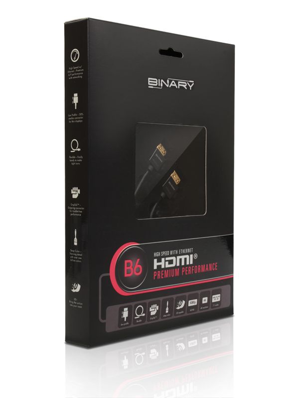 SnapAV Binary™ B6-Series GripTek™ High Speed Licensed HDMI® Cable 0