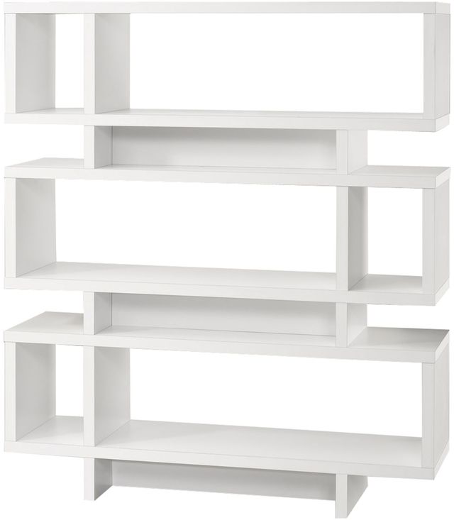 Monarch Specialties Inc. White Modern Style Bookcase