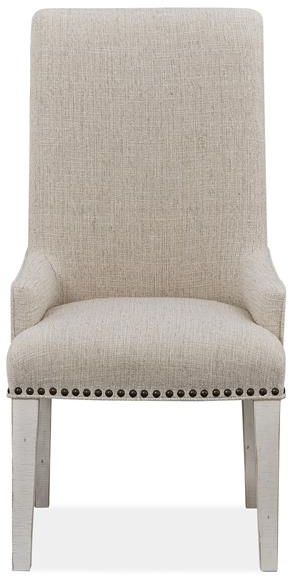 Magnussen Home® Bronwyn Alabaster 2 Count Upholstered Host Side Chairs 1