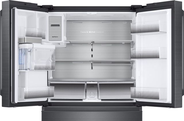 Samsung 22 Cu. Ft. Counter Depth French Door Refrigerator-Fingerprint Resistant Black Stainless Steel 11
