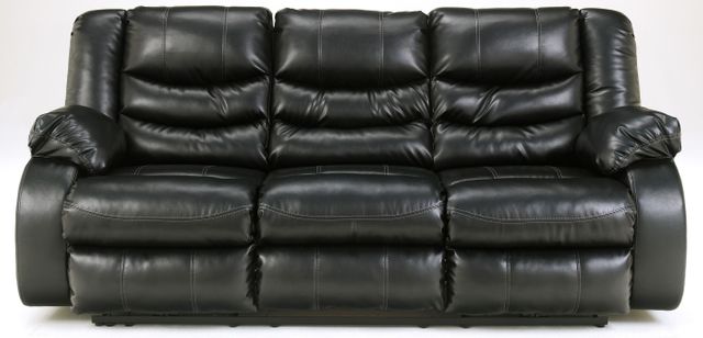 Signature Design by Ashley® Linebacker Black Reclining Sofa 0
