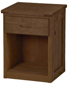 Crate Designs™ Furniture Brindle 30" Tall Nightstand with Lacquer Finish Top Only