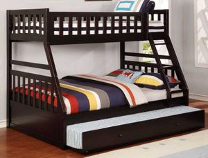 Lifestyle Espresso Twin/Full Bunk Bed