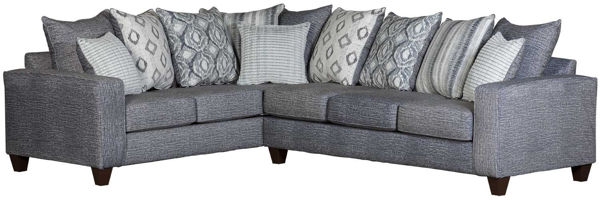 Affordable Furniture Stonewash Char 2 Piece Sectional Sofa