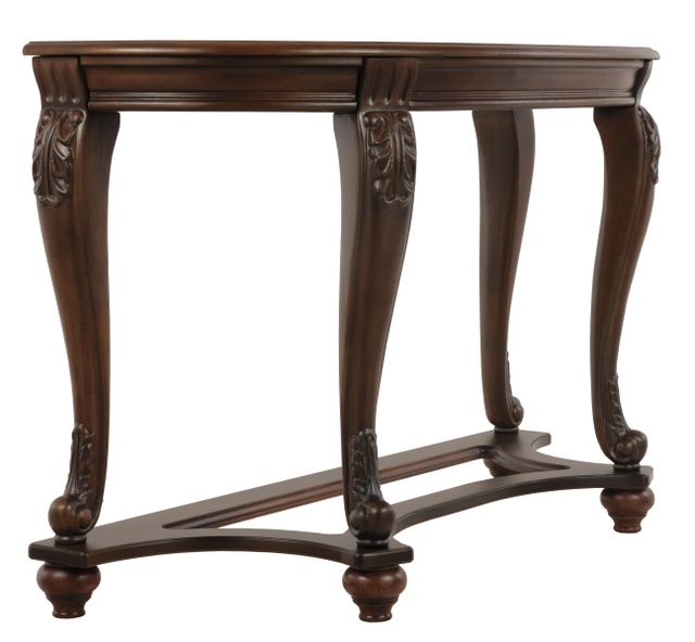 Signature Design by Ashley® Norcastle Dark Brown Sofa Table-1