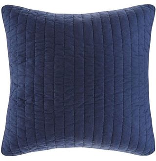 Olliix by INK+IVY Navy Camila Quilted Euro Sham