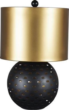 Signature Design by Ashley® Mareike Black/Gold Metal Table Lamp