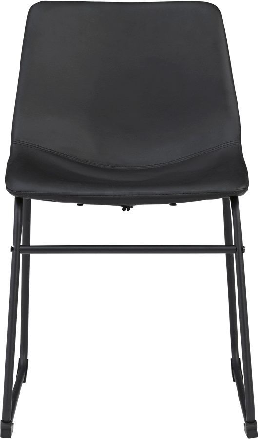 Centiar Black Upholstered Dining Side Chair 2