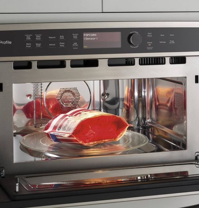 GE Profile™ 1.7 Cu. Ft. Stainless Steel Built In Microwave/Convection 12
