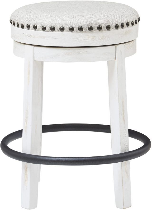 Signature Design by Ashley® Valebeck White Counter Height Stool 1