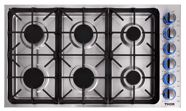 Thor Kitchen® 36" Stainless Steel Gas Cooktop 1