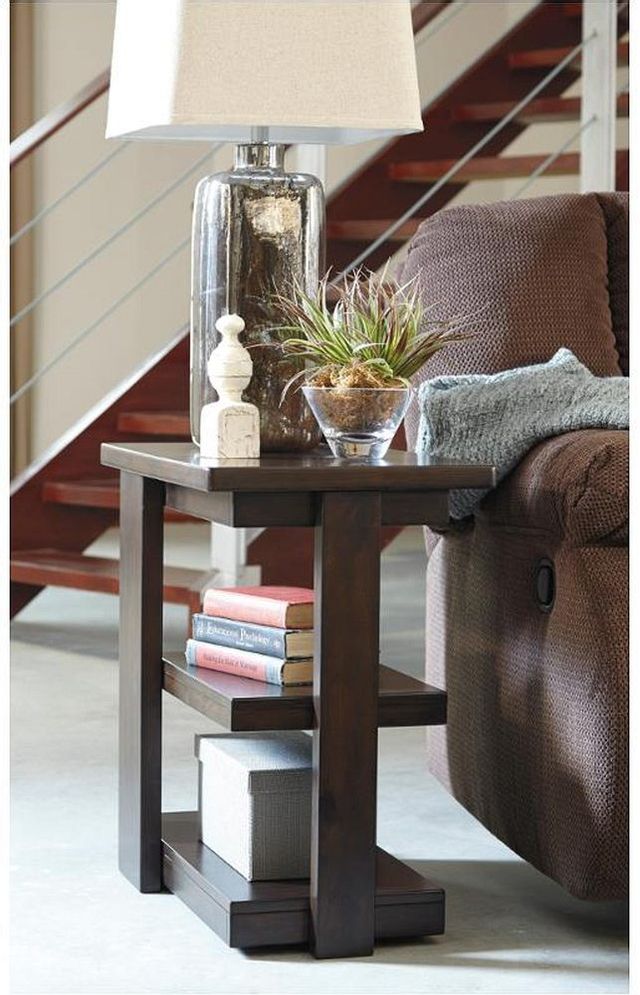 Signature Design by Ashley® Garletti Dark Brown Chairside End Table 2