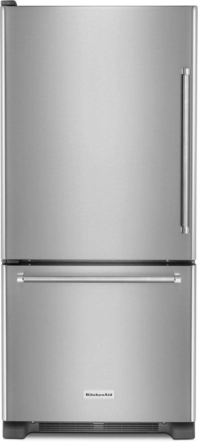 KitchenAid® 18.67 Cu. Ft. Stainless Steel Bottom Freezer